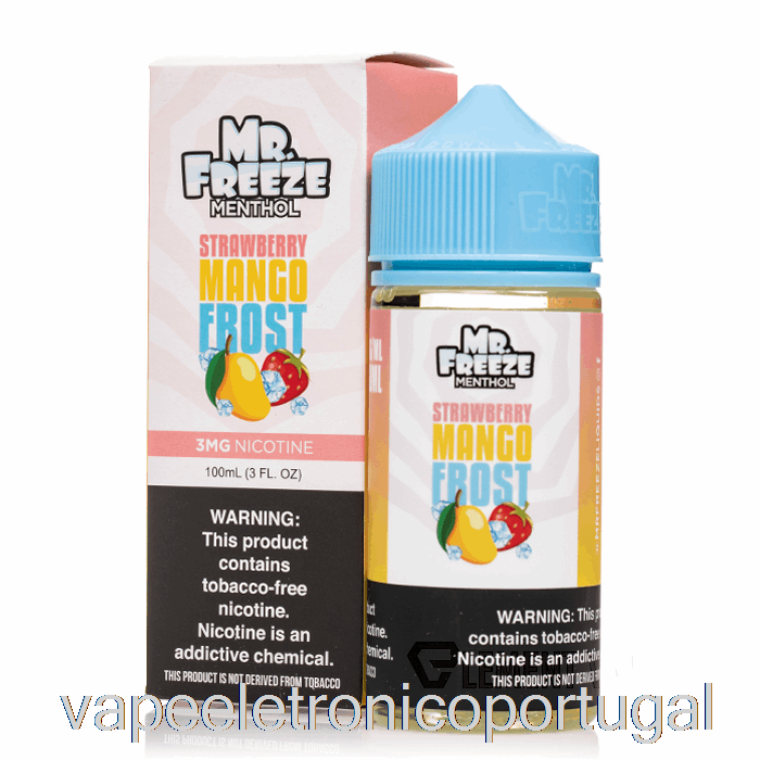 Vape Eletrônico Morango Manga Geada - Mr Freeze - 100ml 0mg